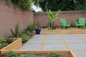 Square Cement Patio